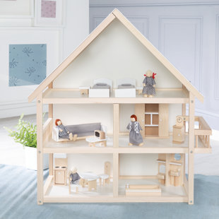 ROBA Puppenhaus inkl. Möbel & Puppen