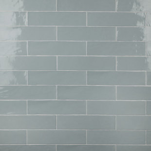 MEROLA TILE Chester Series 3" x 12" Subway Tile in Aqua