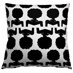 APHROCHIC Silhouette Geometric Linen Throw Pillow