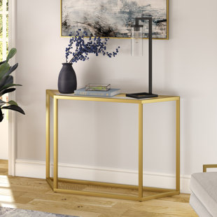 BLUE ELEPHANT Glass Top Console Table