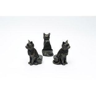 JARDINOPIA Sitting Cat Bronze Coloured Planter Feet In Gift Box
