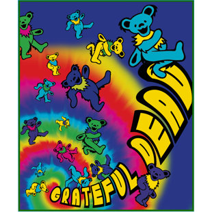 RAMATEX INTERNATIONAL Grateful Dead Dancing Bears Spiral Throw