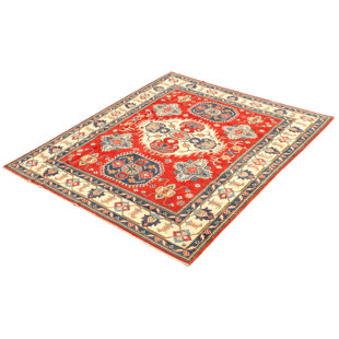 ECARPETGALLERY One-of-a-Kind Rectangle 8'2" X 10'6" New Age Wool Area Rug in Red