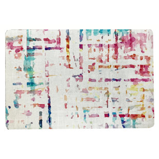 NICOLETTE MAYER Coco Vinyl Abstract Rectangle Placemat (Set of 4)