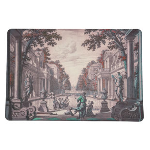 NICOLETTE MAYER Dimanche Vinyl No Pattern Rectangle Placemat (Set of 4)