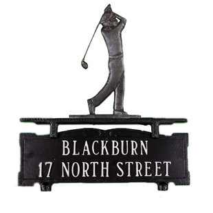 MONTAGUE METAL PRODUCTS INC. Metal Illuminated Mailbox Sign