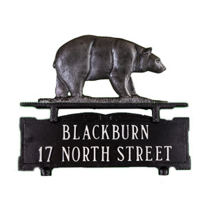 MONTAGUE METAL PRODUCTS INC. Metal Illuminated Mailbox Sign