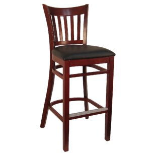 H&D RESTAURANT SUPPLY, INC. Upholstered 30'' Counter Stool with Solid Wood Frame