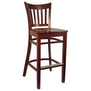 H&D RESTAURANT SUPPLY, INC. Solid Wood 30'' Counter Stool
