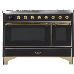 ILVE Majestic II 48" 5.02 cu. ft. Freestanding Dual Fuel Range with Griddle