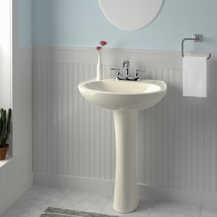 Barclay 17'' Vitreous China Circular Bathroom Sink with Overflow