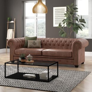 ETTA AVENUE Haverly 3 Seater Chesterfield Fold Out Sofa Bed