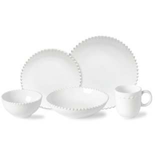 COSTA NOVA 5-tlg. Geschirrset Pearl aus Steingut für 1 Person