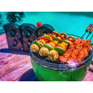 WPPO LLC 14" Fan Controlled BBQ Portable Charcoal Grill