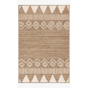 ED ELLEN DEGENERES CRAFTED BY LOLOI Redondo Hand Braided Jute Brown/Beige Area Rug