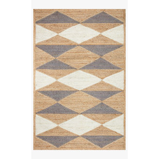 ED ELLEN DEGENERES CRAFTED BY LOLOI Redondo Handmade Hand Braided Jute/Sisal Brown/Gray/Beige Rug