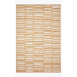 ED ELLEN DEGENERES CRAFTED BY LOLOI Redondo Handmade Hand Braided Jute/Sisal Brown/Beige Rug