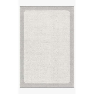 ED ELLEN DEGENERES CRAFTED BY LOLOI Moreno Handmade Flatweave Ivory/Gray Rug