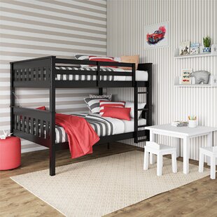 HARRIET BEE AlmedaCheatham Solid Wood Full Over Full Bunk Bed