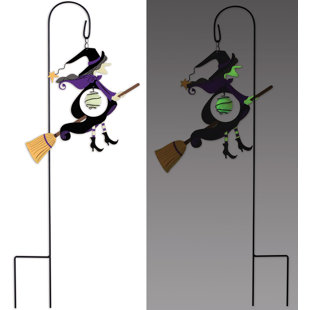 SUNSET VISTA DESIGNS CO. Glow in the Dark Witch Garden Stake