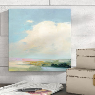 BLUE ELEPHANT Colorful Horizon II by Julia Purinton - Wrapped Canvas Painting