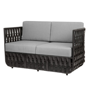 SOURCE FURNITURE Scorpio 57'' Metal Outdoor Loveseat