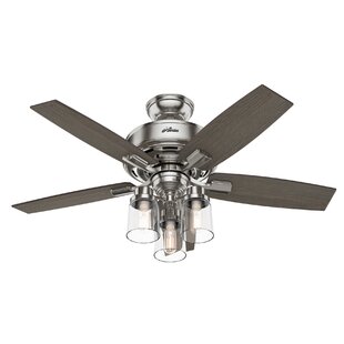 HUNTER FAN 44" Bennett 5 - Blade Standard Ceiling Fan with Lights and Remote