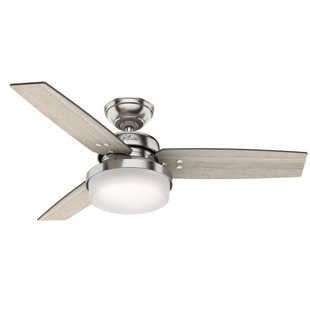 HUNTER FAN 44" Sentinel 3 - Blade Standard Ceiling Fan with Remote Control and Light Kit Included