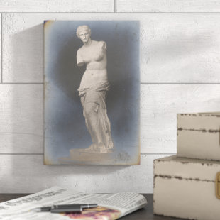BLUE ELEPHANT La Venus De Milo Crop by Wild Apple Portfolio - Wrapped Canvas Print