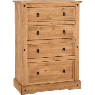 GRACIE OAKS Castillon 4 Drawer 91.7Cm W Remove Chest of Drawers