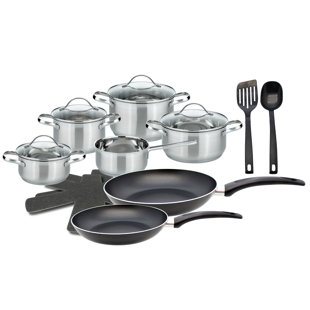 ELO Basic Horizon 11 Pieces Stainless Steel Non Stick Cookware Set