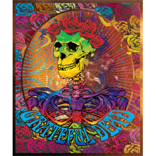 RAMATEX INTERNATIONAL Grateful Dead Bertha Roses Throw