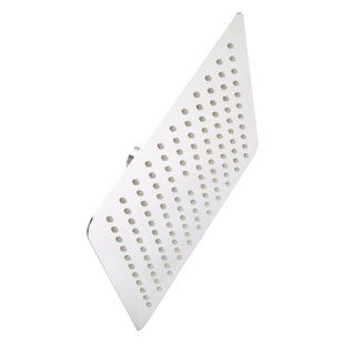SIGNATURE HARDWARE Modern Square Rainfall Shower Head 2.5 GPM