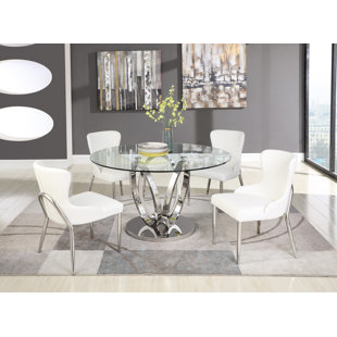 ORREN ELLIS Wilder 5 - Piece Pedestal Dining Set