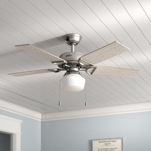 HUNTER FAN 52" Viola 5 - Blade Standard Ceiling Fan with Pull Chain and Light Kit Included