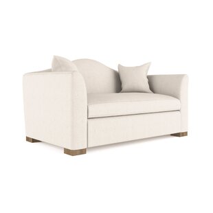 TANDEM ARBOR Horatio Camelback Taper Curved-Arm Loveseat