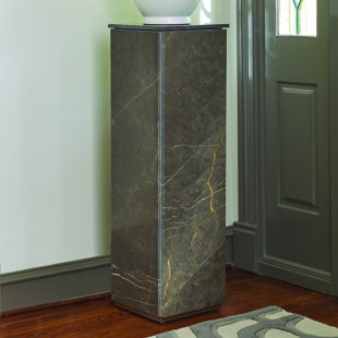 GLOBAL VIEWS Graffito Marble Pedestal