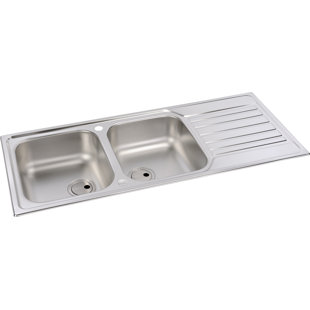 ABODE Connekt Double Bowls Inset Kitchen Sink