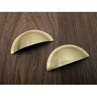 SPIRA BRASS 50cm centre Cup/Bin Handle