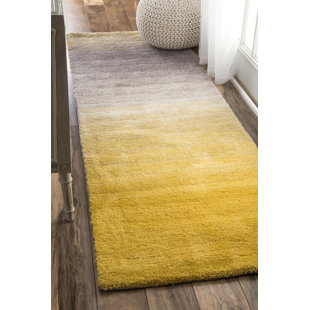 WROUGHT STUDIO Ombre Hand Woven Shag Area Rug