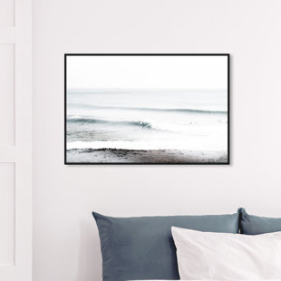 ART REMEDY " Nautical And Coastal Wave Beach, Coastal White " by Oliver Gal