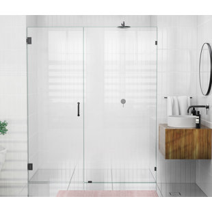 GLASS WAREHOUSE 46.5" W x 78" H Hinged Frameless Shower Door