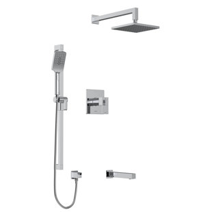 RIOBEL Kubik™ 1/2" Thermostatic & Pressure Balance Shower System with up to 5 Shared Functions featuring RioWise Valve Technology