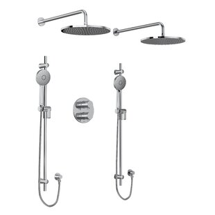 RIOBEL Pallace™ 3/4" Pressure Balance & Thermostatic Shower System with up to 6 Shared Functions featuring RioWise Valve Technology