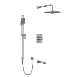 RIOBEL Profile® 1/2" Thermostatic & Pressure Balance Shower System with up to 5 Shared Functions featuring RioWise Valve Technology