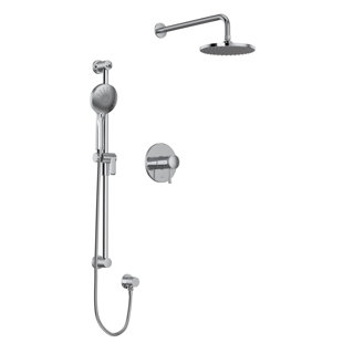 RIOBEL Edge™ 1/2" Thermostatic & Pressure Balance Shower System with up to 2 Functions featuring RioWise Valve Technology