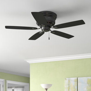 HUNTER FAN 48" Sea Wind 5 - Blade Flush Mount Outdoor Ceiling Fan with Pull Chain