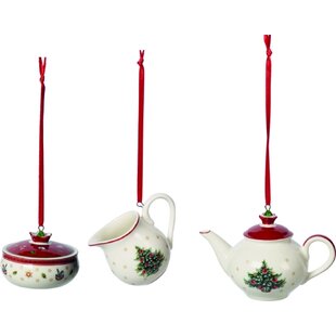 Villeroy & Boch Toys Delight Decoration Hanging Ornaments: Coffee, Set/3