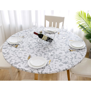 RALLY HOME GOODS Floral Plastic / Vinyl Tablecloth