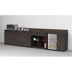 BREAKTIME 144'' W x 36'' H Espresso Standard Base Cabinet Ready-to-Assemble